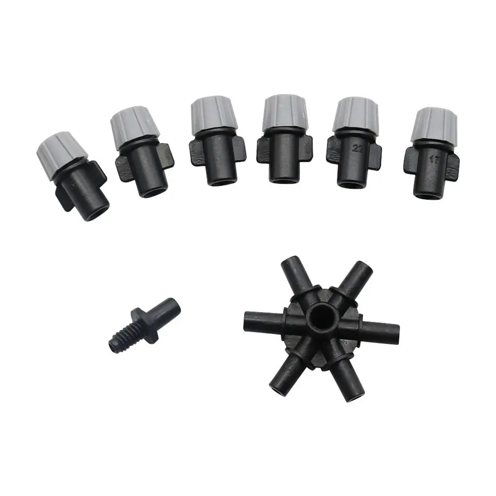 1 Pc Multi-nozzle Gray Sprinkler Garden Greenhouse Irrigation Sprayer Agriculture tools Water Fogger Cooling Misting Nozzle