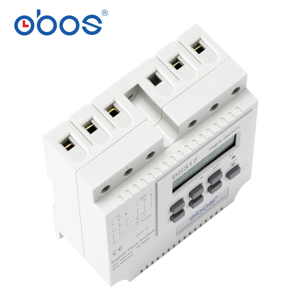 Трехфазный таймер OBOS good credit BS317 380 В/25A/16A трехфазный двигатель 16 раз