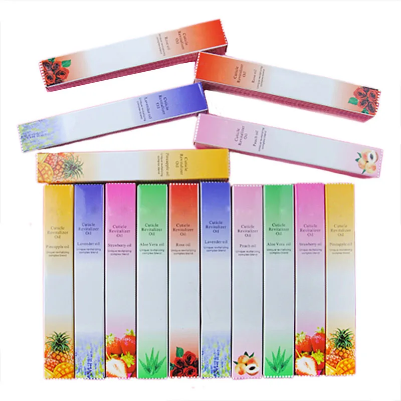 15Pcs Cuticle Oil Mixed Flavor Nail Art Tools Cuticle Revitalizer Oil Nail Treatment Soften Pen Nail Care Manicure Pedicure Set