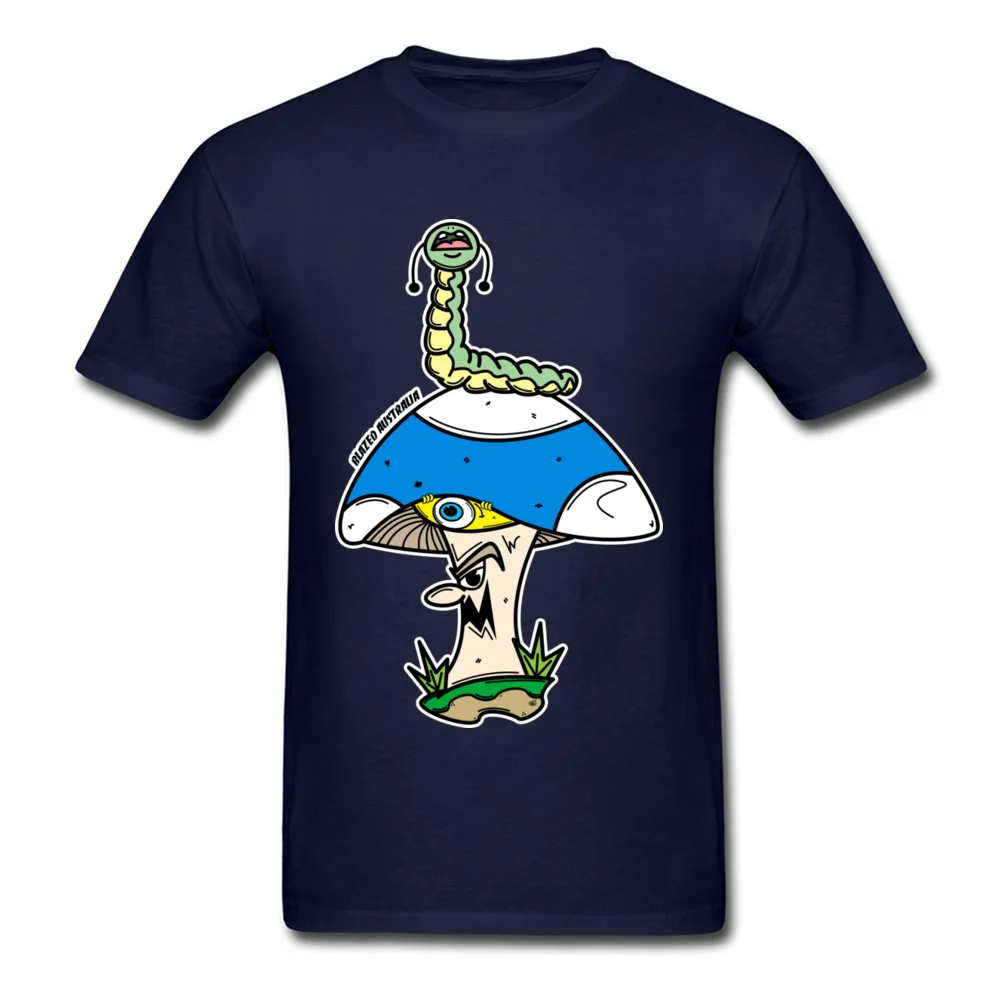 Screaming Caterpillar T Shirts Casual Short Sleeve Company O Neck Cotton Tops Shirt Slim Fit Tee-Shirt for Male Summer Fall Screaming Caterpillar navy