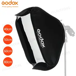 Godo x 40x40 см; 50x50 см, 60 х 60 см/80x80 см со складным софтбоксом держатель для вспышки для s-тип кронштейн fit Bowens Elinchrom крепление