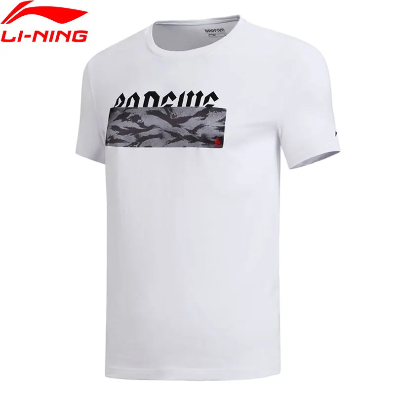 Li-Ning Men Basketball Culture Jersey BAD FIVE Breathable Regular Fit LiNing 100%Cotton Sports T-Shirts Tee Tops AHSN303 CJAS18 | Спорт и