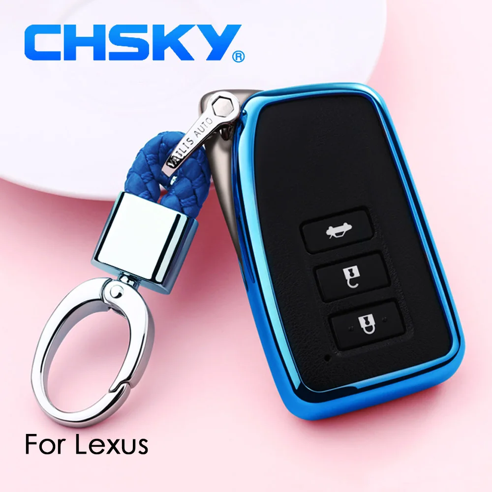 CHSKY автомобильный Стайлинг TPU чехол для ключей оболочка авто брелок Lexus NX GS RX IS ES GX
