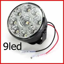 Супер яркий DRL 9 светодиодный передний круглый противотуманный задний светильник для внедорожников, стояночный фонарь, дневные ходовые огни