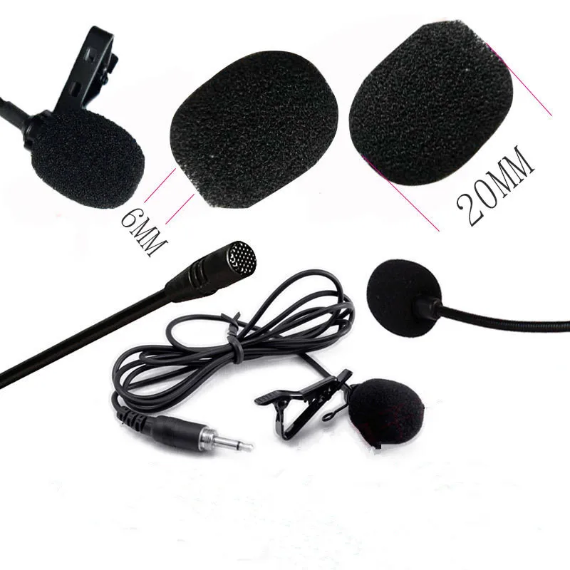 

3PCS Elastic Sponge Microphone Head Cover for Headset meeting Collar Mic Microphone sleeve Microphone accessorie for replacement