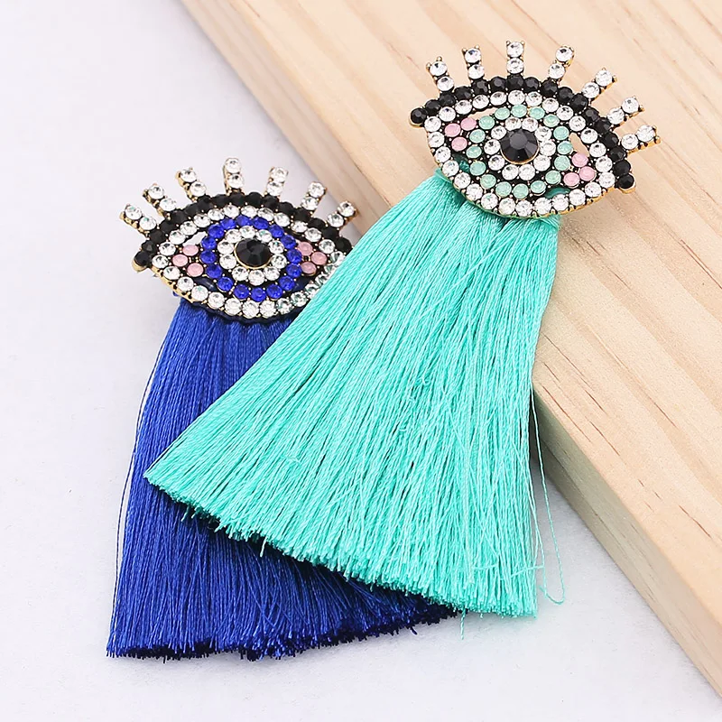 Earrings for women  NEW HOT Women's fashion earrings New arrival brand crystal tassel beads flower EARRINGS for women gifts jewelry