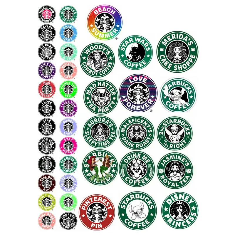 

2 PCS Kawaii Coffee Logo Decor Planner Sticker Cute Aesthetic Bullet Journal Stickers Scrapbooking Stationery School Supplies