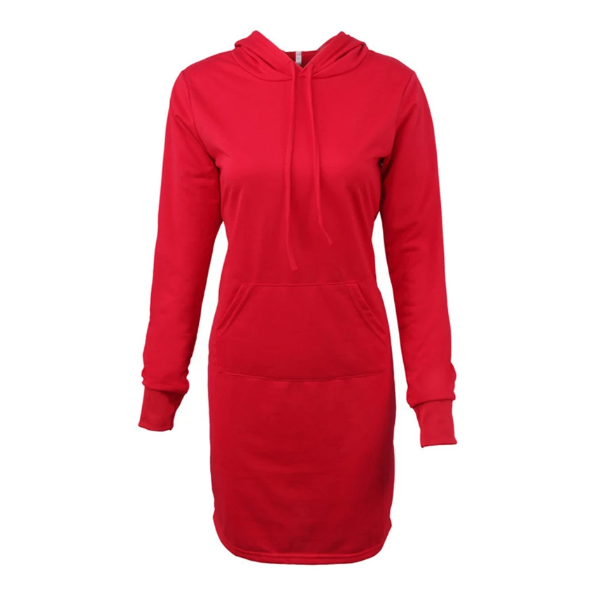 Long red hoodie Clearance