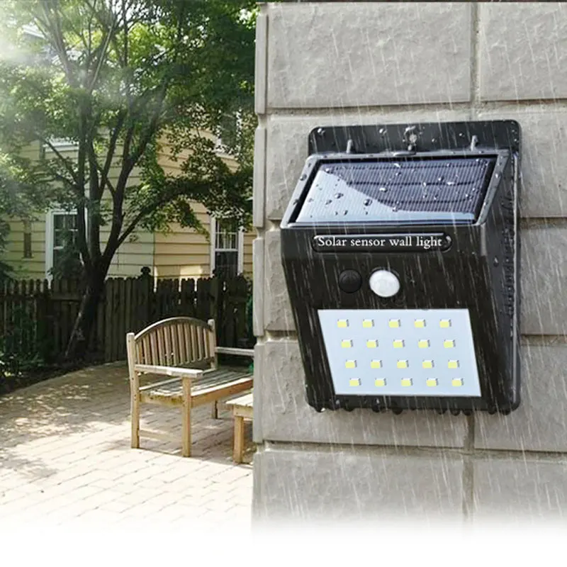 Светодиодный уличный солнечный датчик лампа автоматически настенный водонепроницаемый уличная лампа для сада движения общественных дорог ночные лампы держать освещение