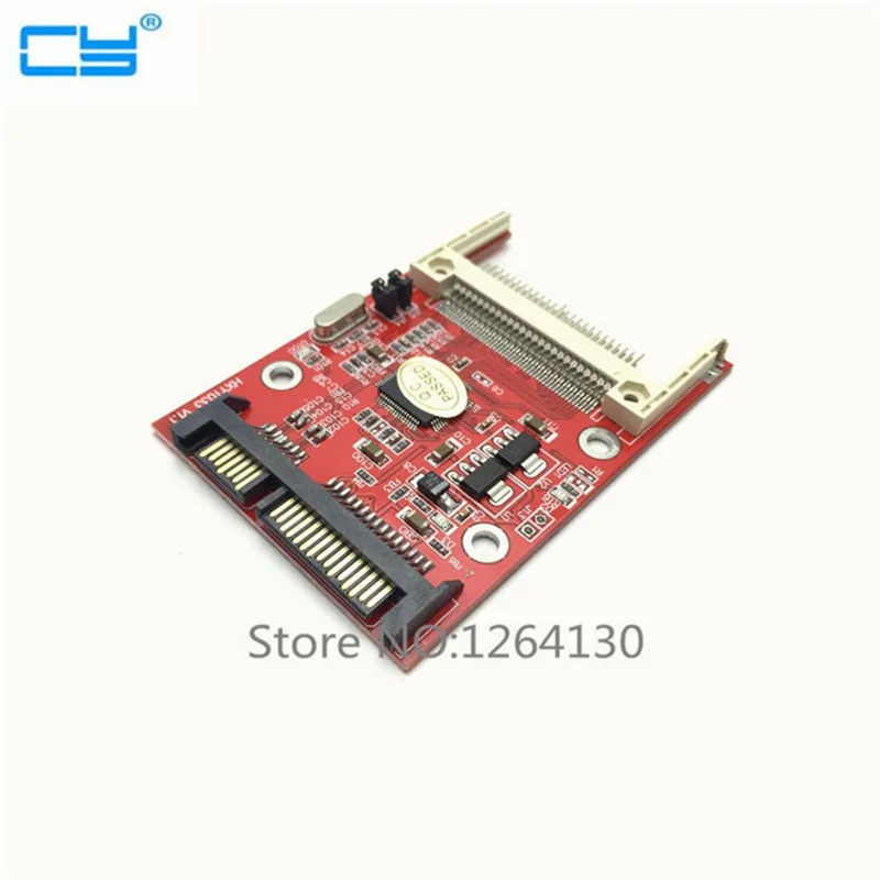 CF Compact Flash Type I II Merory Card to 2.5" SATA 7+15 22Pin