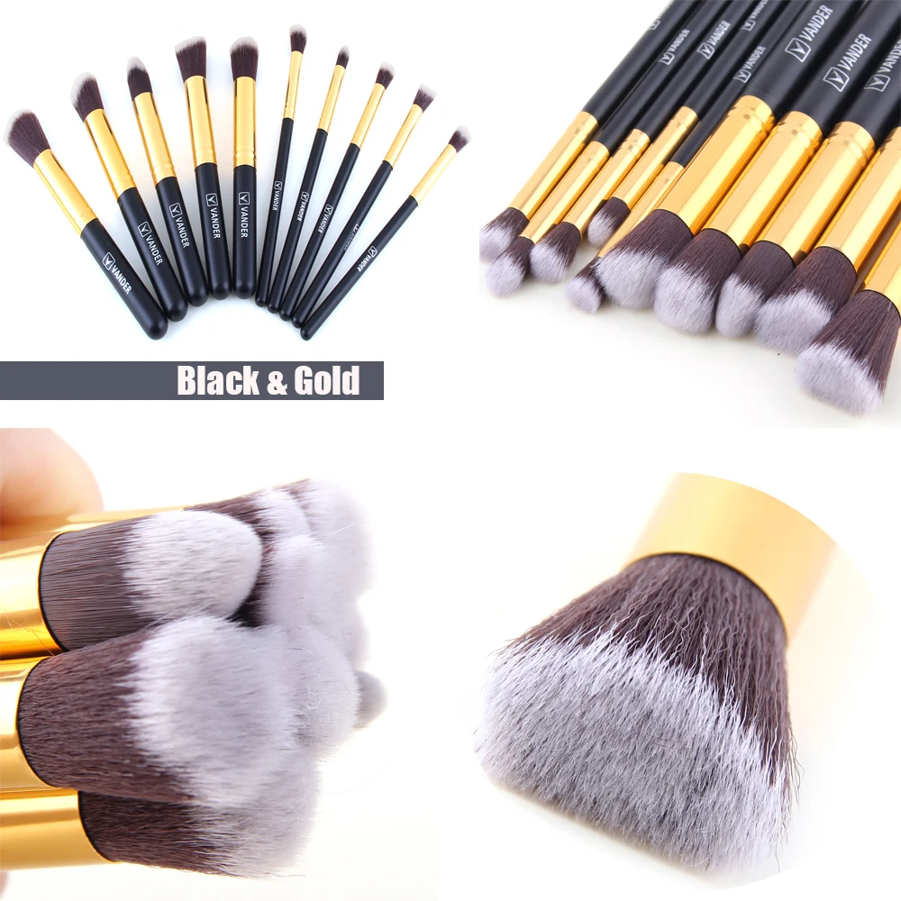10pcs Makeup Brushes Set Cosmetic Eyeshadow Face Powder Foundation Blending Blush Lip Brush Beauty Tool Kit Set2