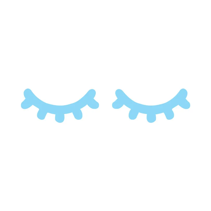 Home Decoration Removable Colorful 2PCS Eyelash Home Decor Wall Sticker Decal Bedroom Vinyl Art Mural   (10)
