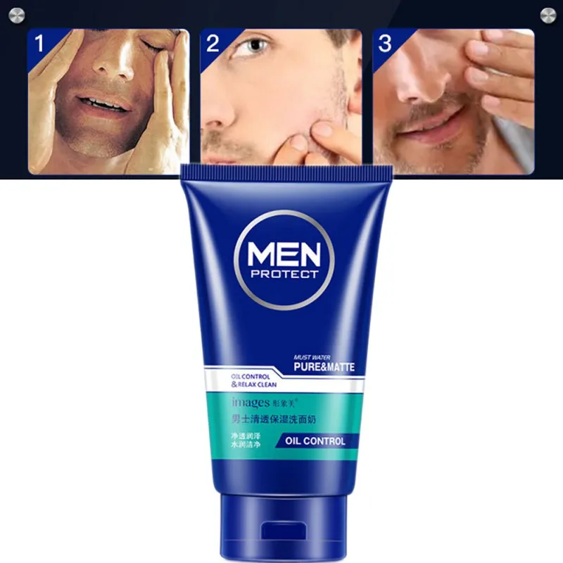 

Men Fresh Hydra Cleanser Oil Control Cleaning face washing Foam Cleanser Moisturizing Skin Facial Face Cleanser 100g