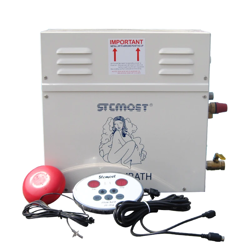 

steam generator for shower enclosure and steam shower house sauna room with solenoid valve