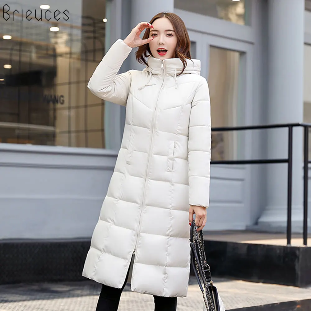 Beieuces 2019 Warm Winter Jacket Women Hooded plus size Thicken long Parkas Outwear Bread Loose Style warm Winter Coat women