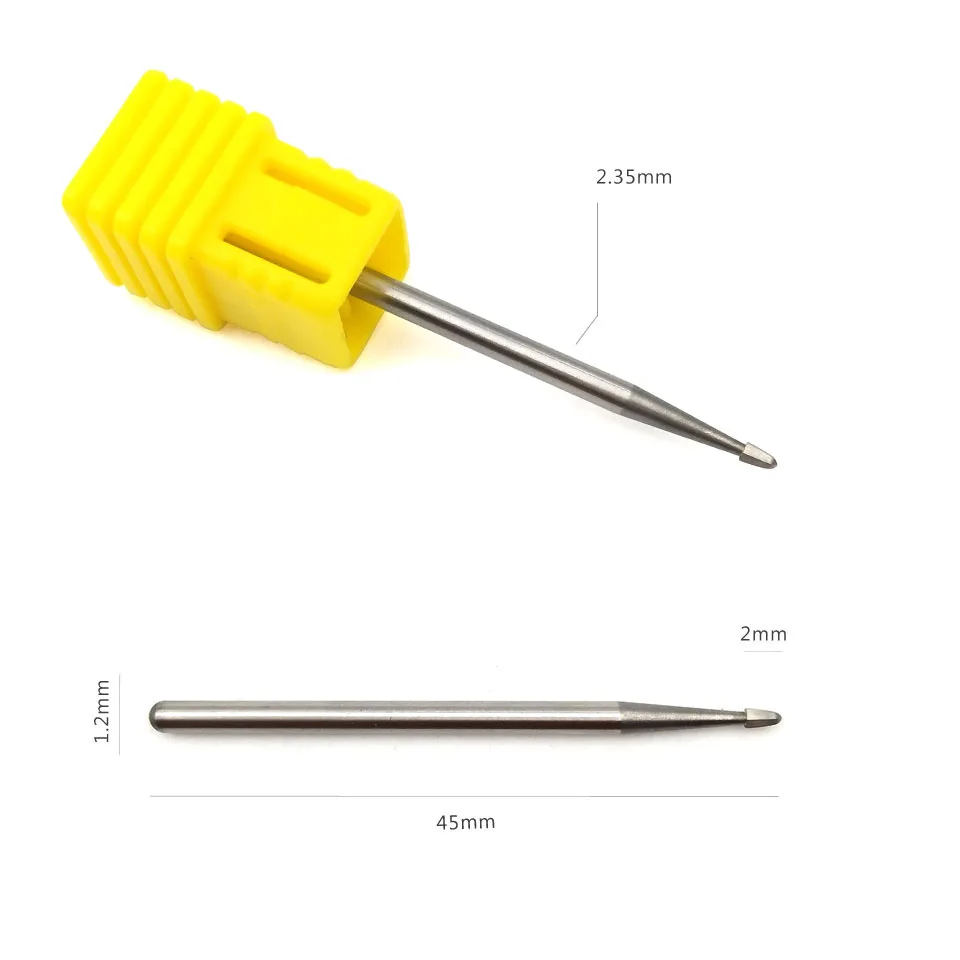 HYTOOS 1 шт. сверло для ногтей 3/3" из нержавеющей стали, маникюрные наконечники для удаления кутикулы, электрические аксессуары для сверления ногтей, инструменты для ухода за ногами