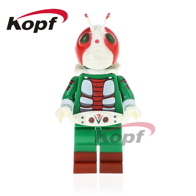 

Single Sale Kamen Rider Super Heroes Masked Rider V3 No.1 Shocker Soldier Dolls Bricks Building Blocks Children Gift Toys PG1170