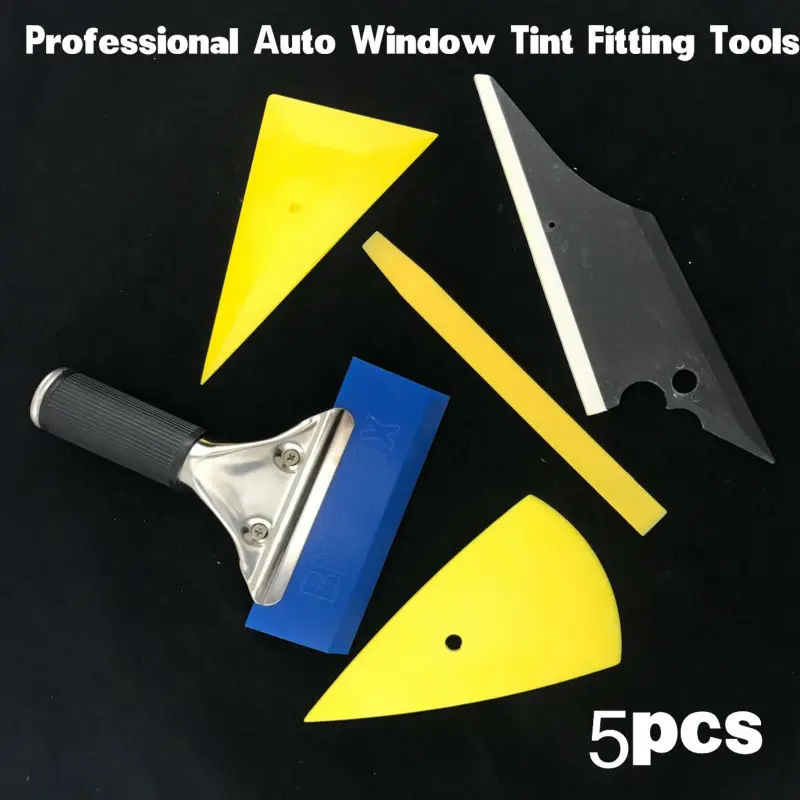 5pc Professional Car Window Tint Squeegee Film Install Wrapping Applicator Tools