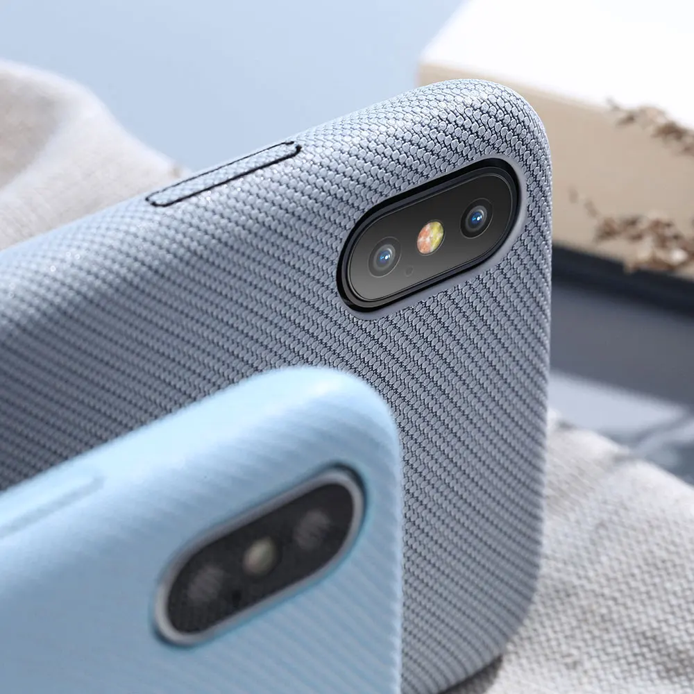Легкие Чехлы KISSCASE для iPhone X 10 Удобный Простой тканевый мягкий чехол телефона 6S 6 7 8
