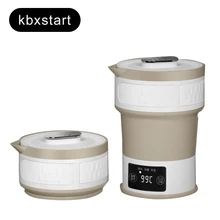 110 V-240 V складной Электрический фарфоровый чайник Скрытая ручка мини изоляции бытовой чайник с универсальная штепсельная вилка