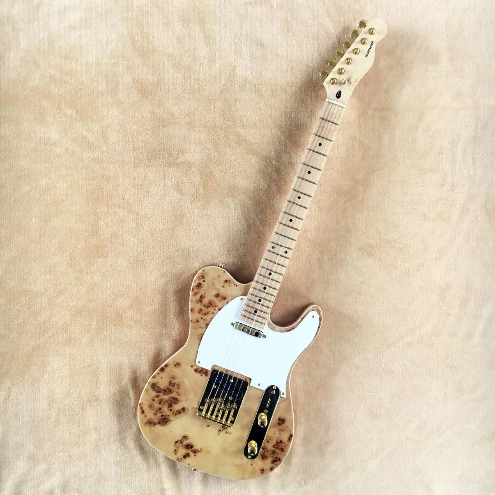 Buy Factory wholesale Deadwood skin top Telecaster electric guitar with gloden