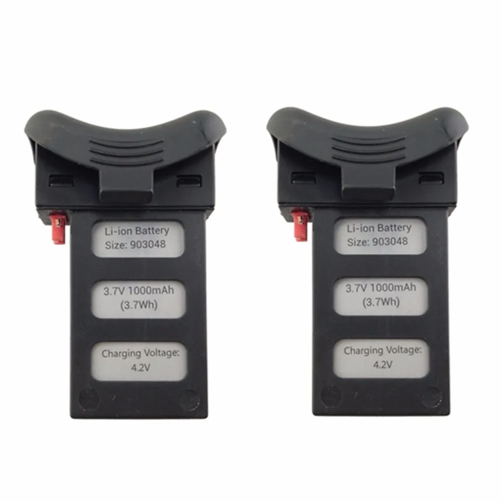 

2PCS 3.7V 1000mAh lithium battery for HS110D four-axis aircraft remote control drone lithium battery black