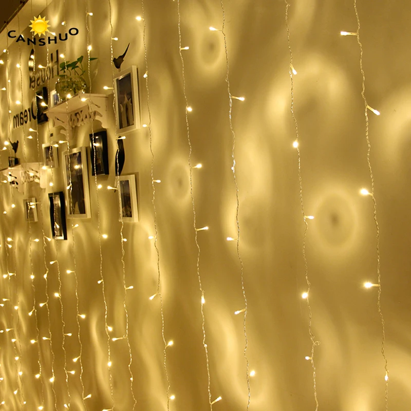 Christmas Garland LED Curtain Icicle String Light 220V Outdoor Indoor Drop LED Party Garden Stage Outdoor Decorative Xmas Light Christmas Garland LED Curtain Icicle String Light 220V Outdoor Indoor Drop LED Party Garden Stage Outdoor Decorative Xmas Light