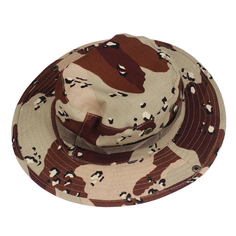 Лидер продаж! Военные стильные ковшовые шляпы, новинка, повседневная Высококачественная парусиновая унисекс Boonie, уличная широкая шапка с полями JUNN50