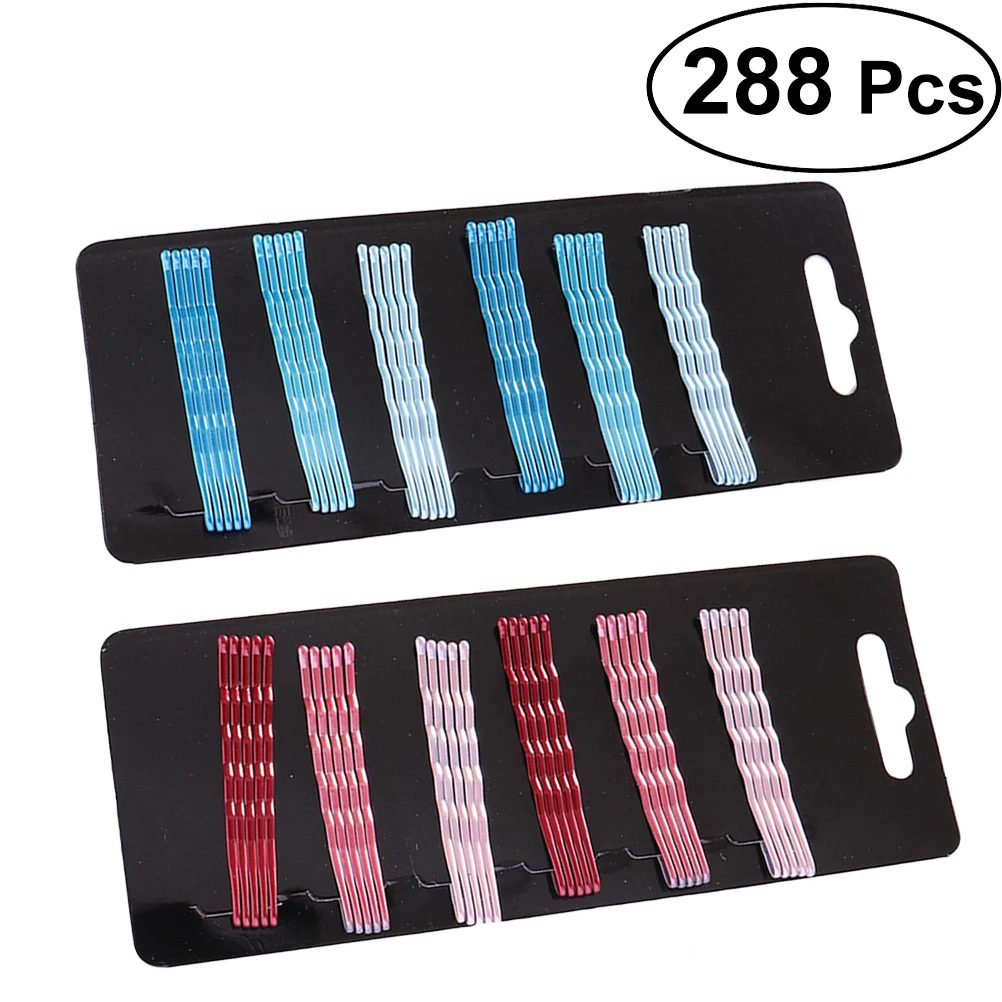 288pcs Colorful Bobby Pins Bob Hair Clips Hairpins Hair Accessory