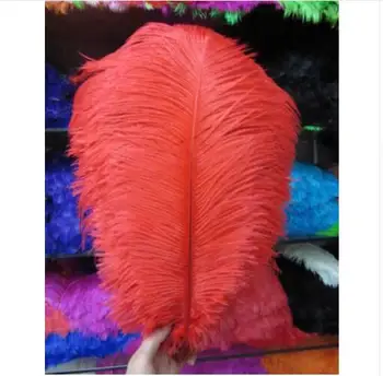 

DEKEY wholesale 50pcs/lot 40-45cm Ostrich Feather Colorful Supplies DIY Jewelry Craft Making & Wedding Party Clot