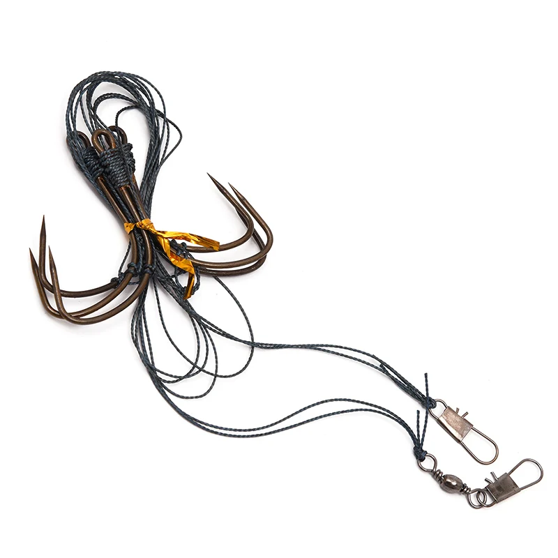 Sea Fishing String Hook With 3 Fishhooks Carp Lures Baits Hooks Fishing