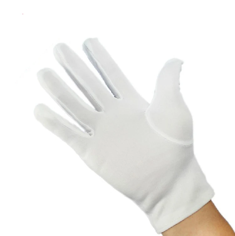 Practical Medium Thick Household Sanitary Gloves White Polyester Gloves
