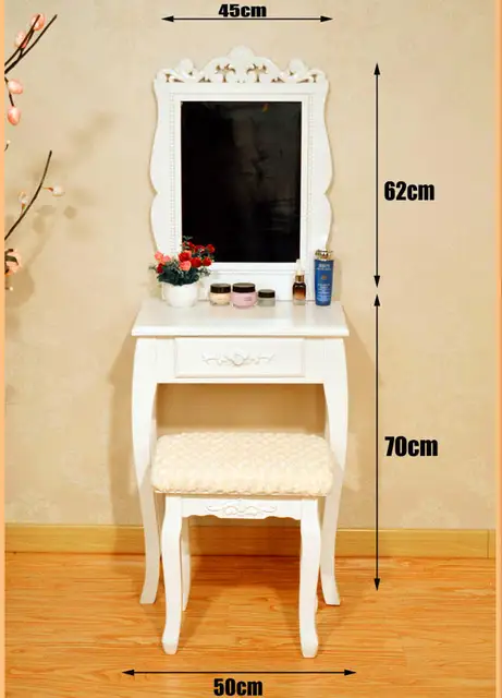 Louis Fashion Single Drawer Dresser Dressing Table Bedroom Vanity