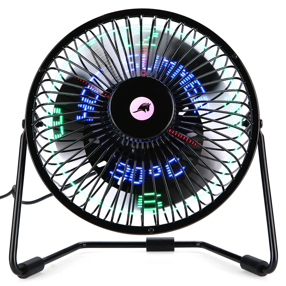 Hot sale 6 Inch 3 in 1 Desktop ventilador usb fan Temperature LED