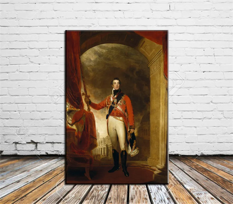 

High Society Noble Portrait Life Duke of Wellington Canvas Painting Living Room Home Decor Modern Mural Art Oil Painting #012