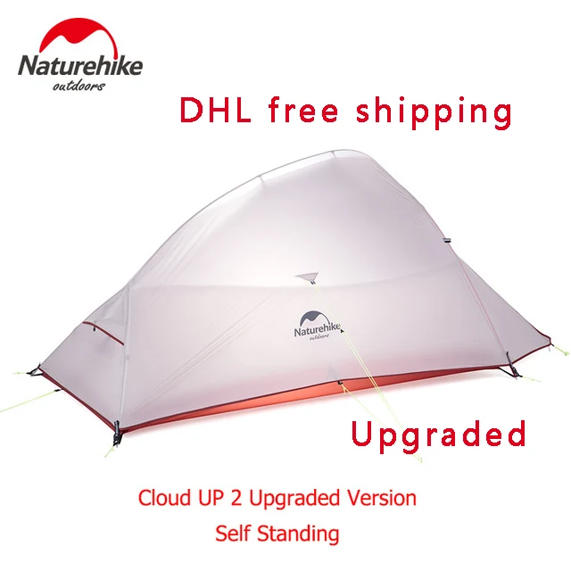 Naturehike New Free Self Standing 2 Person Ultralight Outdoor Camping Tent Cloud UP 2 Updated 20D