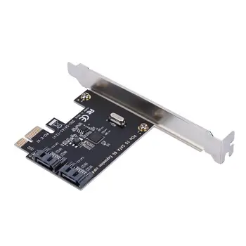 

PCI-E PCI Express to SATA 3.0 Extension Card with Bracket 2-Port SATA III 6Gbps Expansion Adapter Boards for Computer chassis