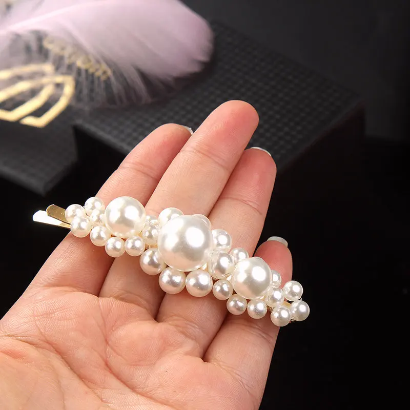 

RUOYE 10 style New silver gold hair pins pearl hair clip jewelry femme jewelry bridal wedding hair accessories barrette perle