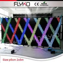 Модный светодиодный свадебный фон/занавес для сцены светодиодный