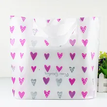 50 шт./партия, пластиковый пакет для упаковки одежды, подарочные сумки с полноразмерной печатью цветов, доступные на заказ