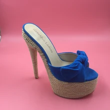 Rutschen Frauen Schuhe 2016 Echt Bild Sommer Stil Schuhe Hohen Dünnen Fersen Nach Maß Plus US4-US15 Mode Schuhe Alias Zapatos