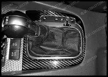 Golf 5 RHD Carbon Fiber Interior Shifter Cover Shift Trim For Volkswagen VW Golf MK5 GTI R32 2003-2008