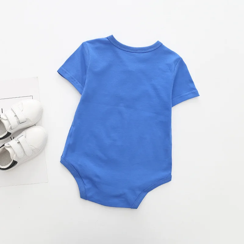 Летние ползунки комбинезон для малышей маленьких мальчиков и девочек одежда с