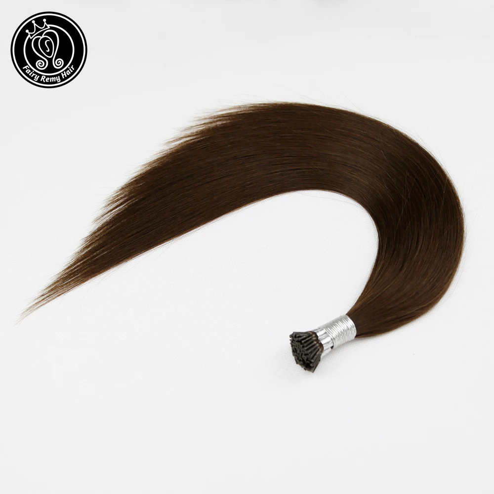 Фея Волосы Remy 0 8 г/локон 16 &quot18&quot 20 &quotRemy настоящие необрезанные волосы для