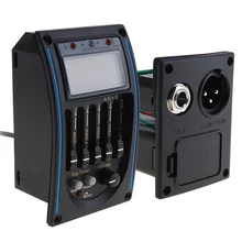 LC-5 Band Acoustic Electric Guitar Preamp EQ Equalizer Pickup Tuner Piezo Ceramic Pick-up with LCD display Guitar Accessories цена LC-5 Band Acoustic Electric Guitar Preamp EQ Equalizer Pickup Tuner Piezo Ceramic Pick-up with LCD display Guitar Accessories цены онлайн