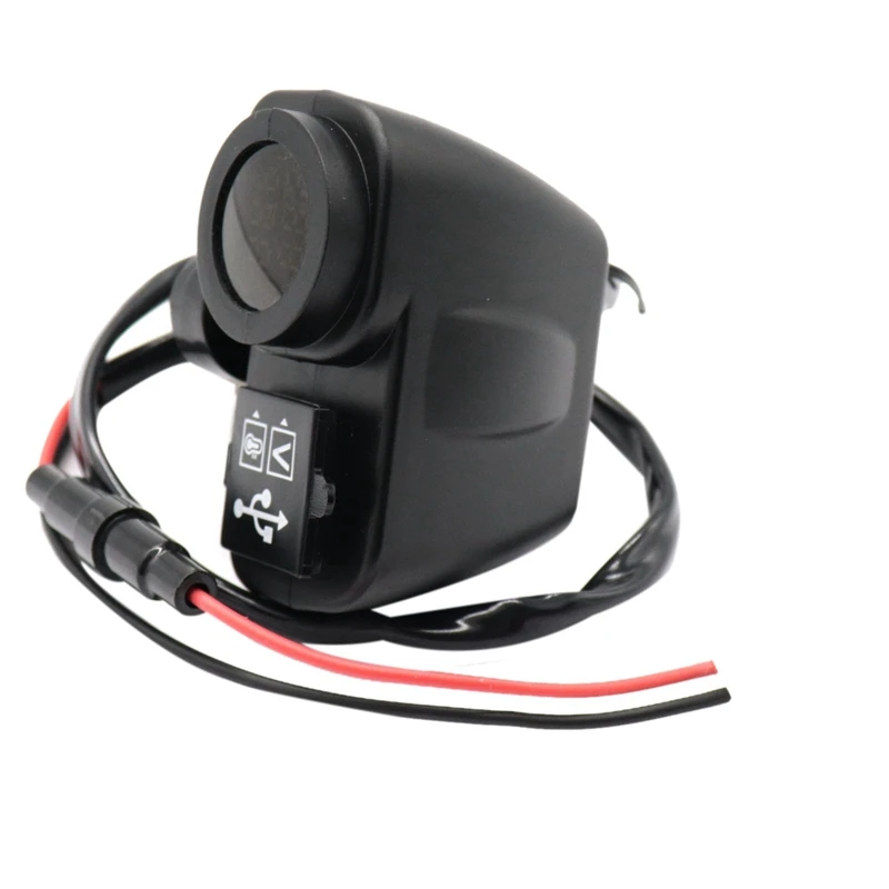 От 12 В до 5 В пост мотоцикла Usb Зарядное устройство для Moto 2.1A 12V мотоциклов Зарядное устройство с вольтметр светодиодный Дисплей термометр