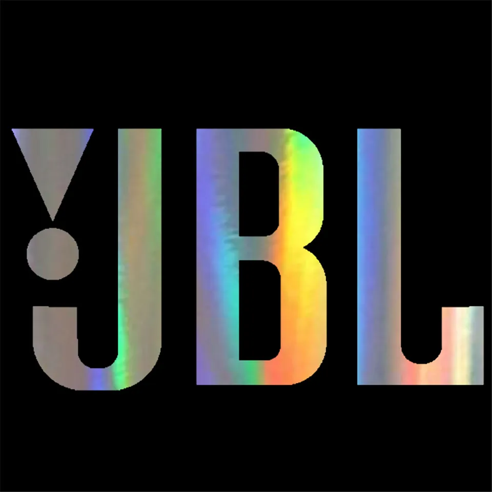 15.5cm8.5cm Car Styling Text JBL Personality Fashion Vinyl Car Stickers Black Silver Laser (4)