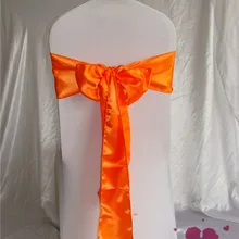 100 Дешевые с высокого качества бант на стул для свадьбы и вечерние поставки Свадебные бант на стул