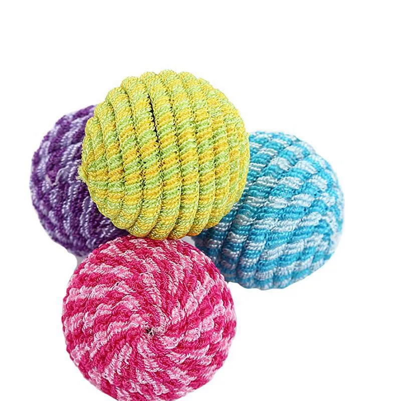

Cat Elastic Thread Rolling Ball Toy for Solving Boredom Tease Cats Exercise Scratch Interactive Toy interactive Cat kittens Toys