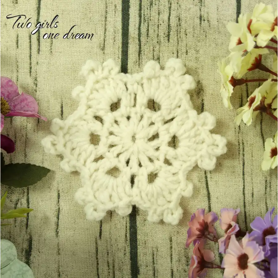 Сделай Сам Многоцветный 8 см снежинки Coaster ручная работа вязание крючком Doilies